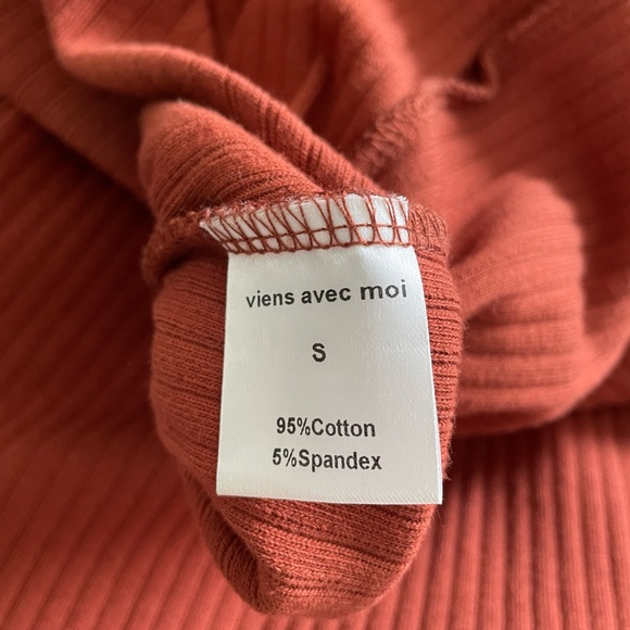 Ribbed Midi Skirt - Viens Avec Moi - 100% Cotton - Picture 3 of 4